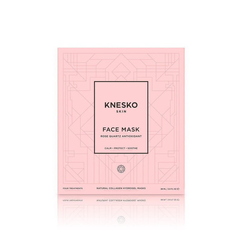 Rose Quartz Antioxidant Face Mask - 4 Pack | Knesko