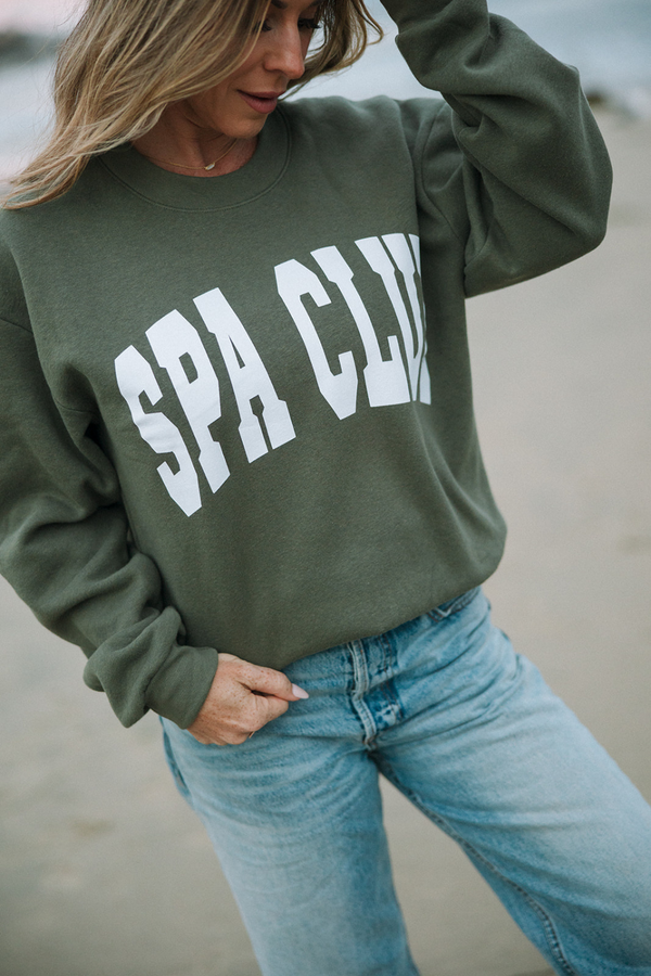 Spa Club Crew Neck Sweatshirt | Lucky Owl