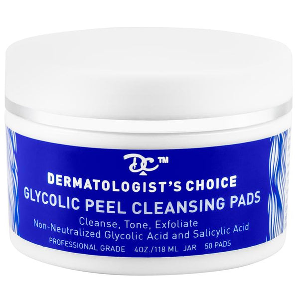 Glycolic Peel Cleansing Pads with glycolic and salicylic acid | Dermatologist's Choice