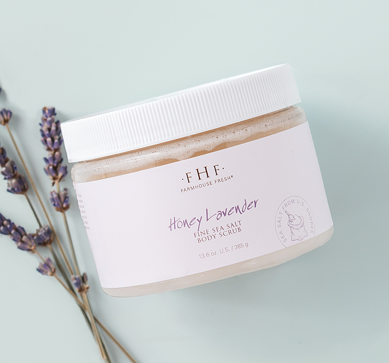 Honey Lavender Fine Sea Salt Body Scrub | Farmhouse Fresh