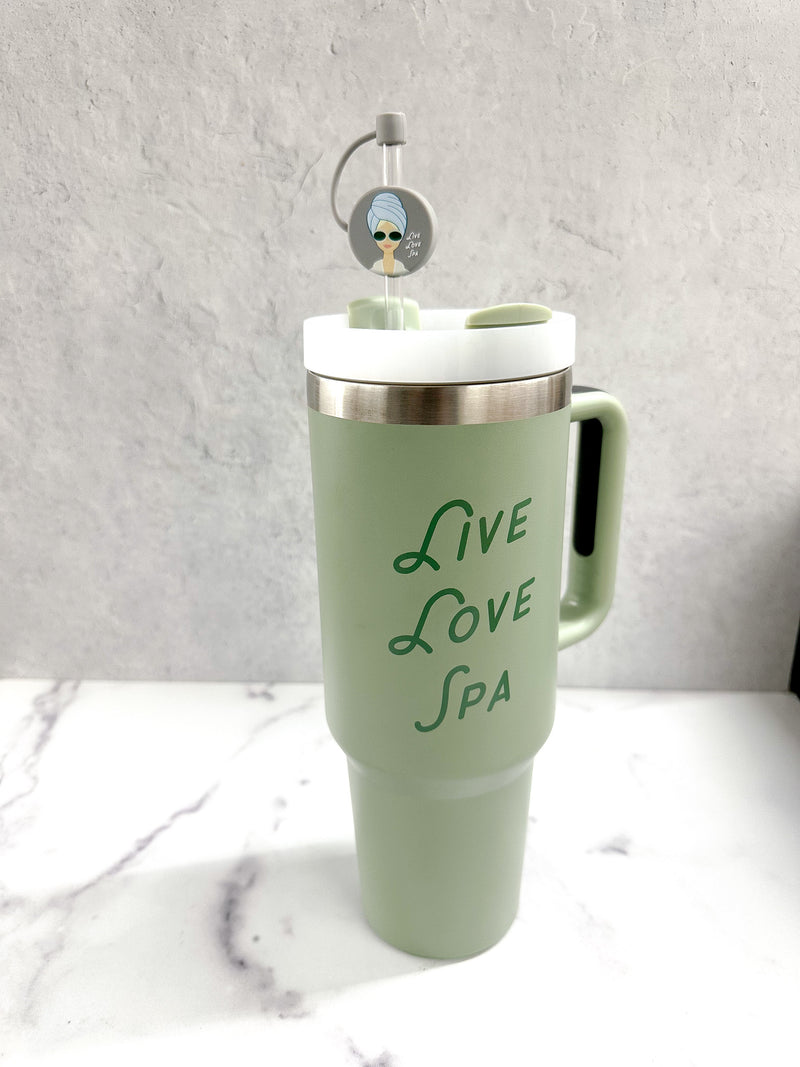 Spa Girl Straw Topper | Live Love Spa