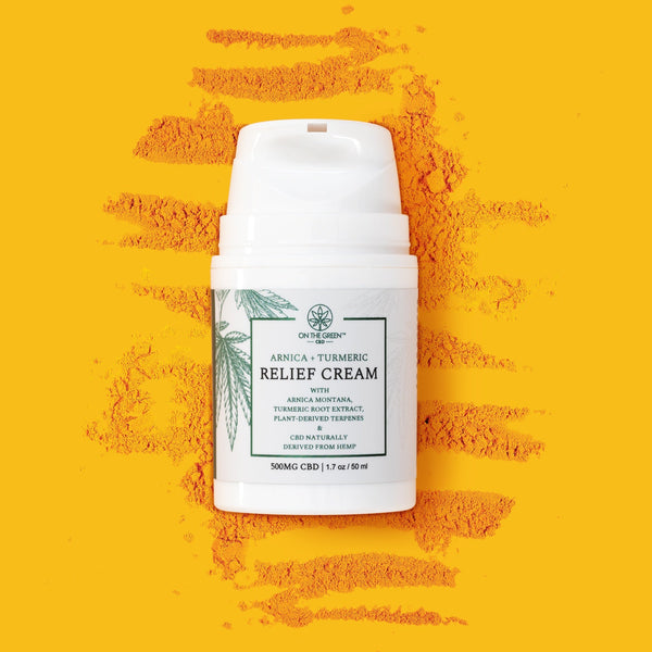 Arnica & Turmeric Relief Cream 500MG Broad Spectrum CBD Oil | On The Green