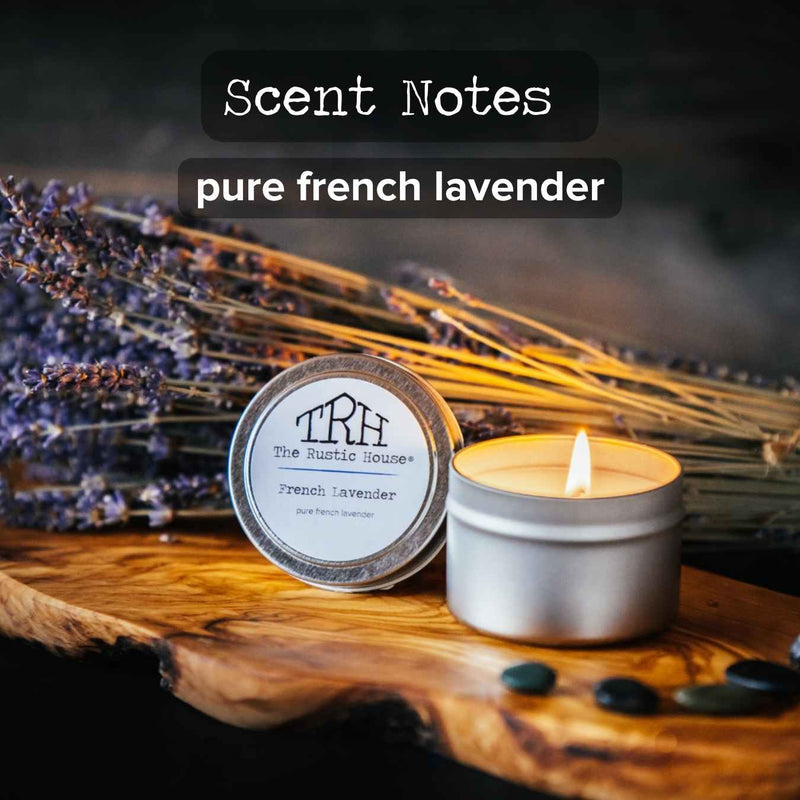 French Lavender Travel Tin Candle | The Rustic House