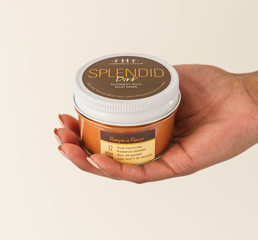 Splendid Dirt® Nutrient Mud Mask with Organic Pumpkin Puree | Farmhouse Fresh