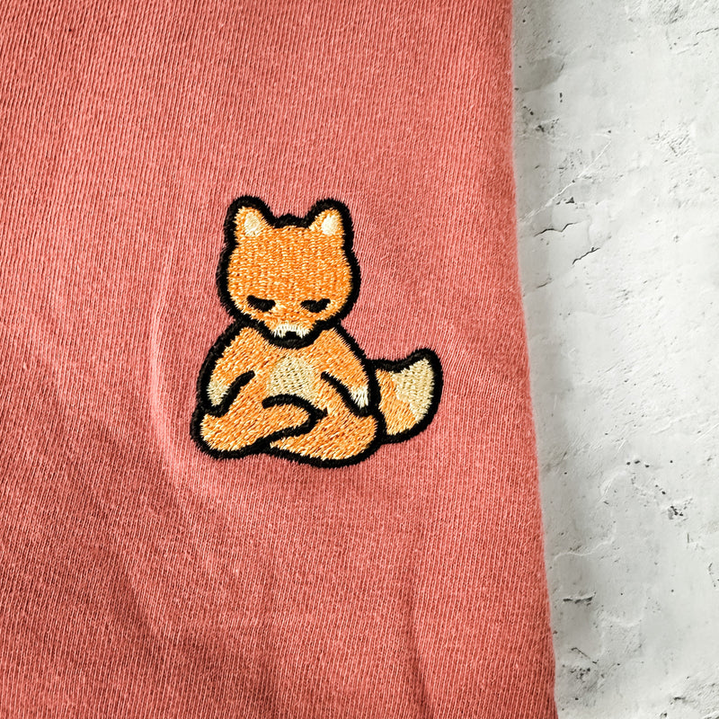 Meditating Fox Comfy Tee | Lucky Owl