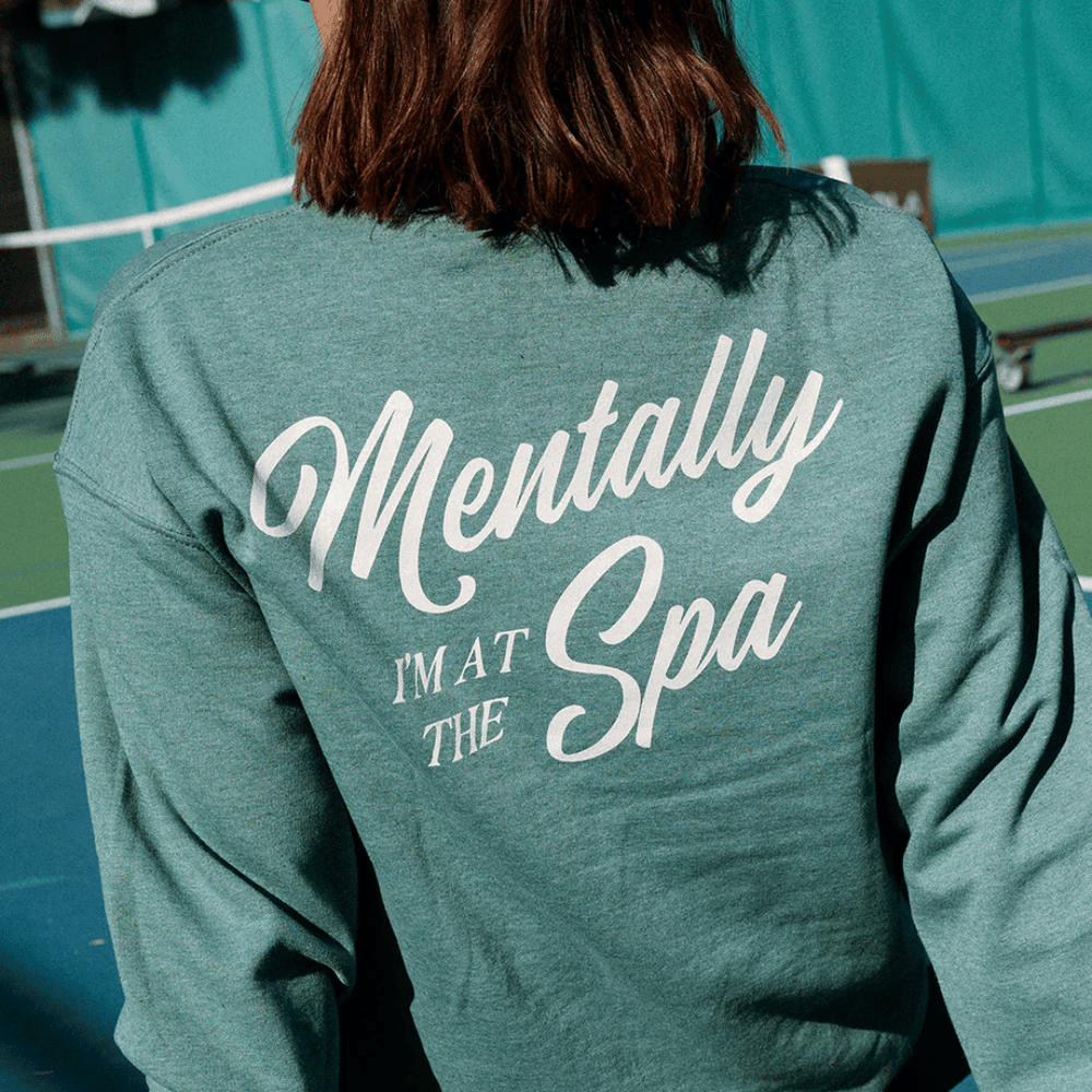 Mentally I’m At The Spa Unisex Crew Neck Sweatshirt | Lucky Owl