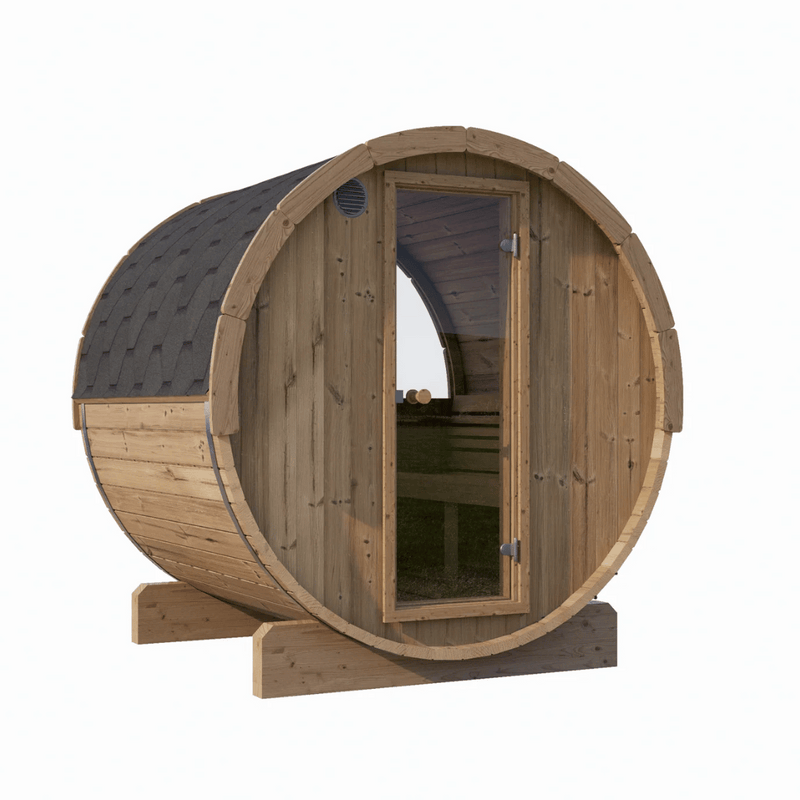 E7W Barrel Sauna - 4 Person | Western Sol