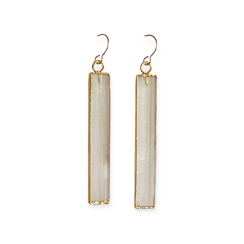 Selenite Earrings | Meghan Bo