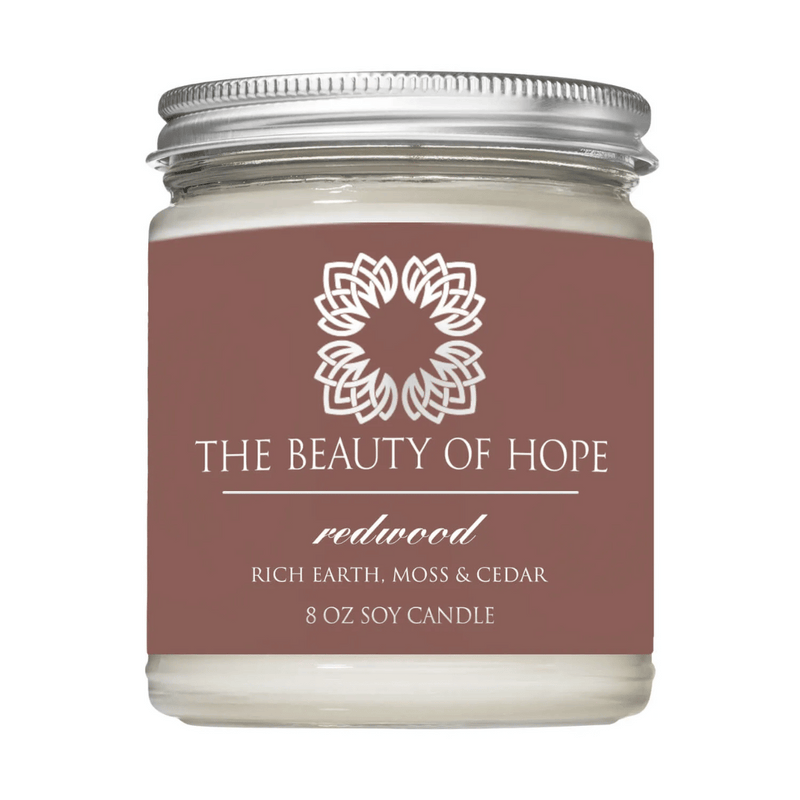 Redwood 8oz Candle | The Beauty of Hope