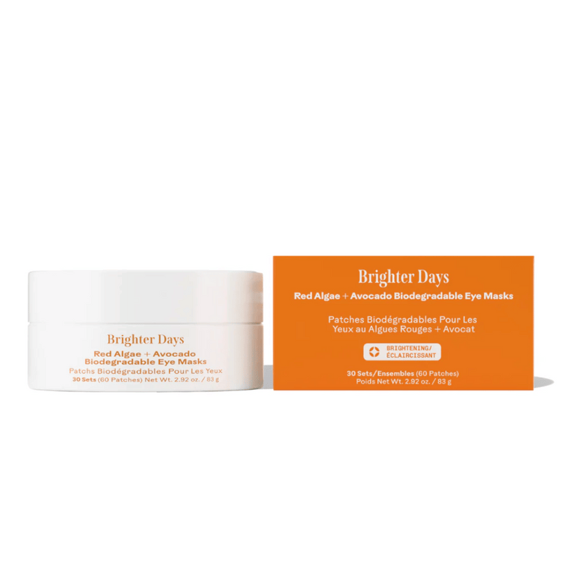 Brighter Days Red Algae + Avocado Biodegradable Eye Masks | Three Ships