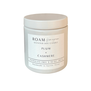 Plum + Cashmere 10 oz Candle | ROAM Homegrown