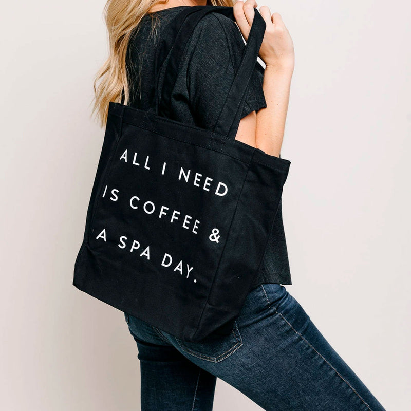 Coffee & Spa Day Tote Bag | Lucky Owl