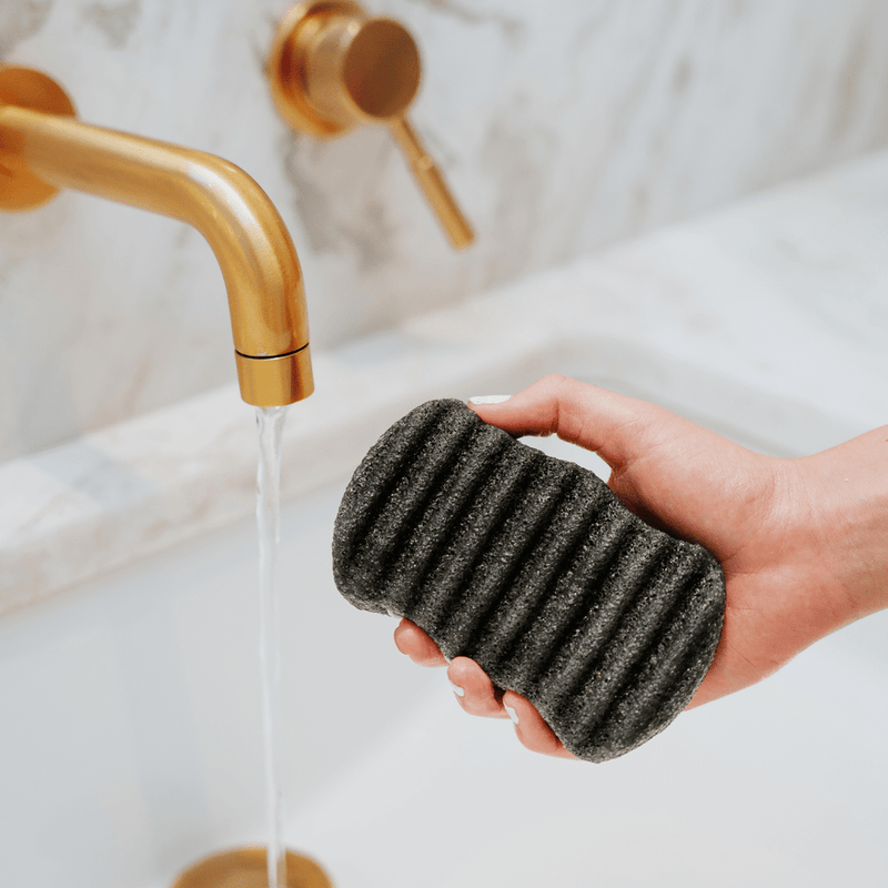 Konjac Bamboo Charcoal Body Sponge | Bathorium