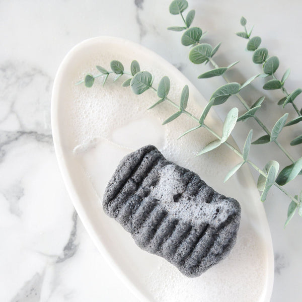 Konjac Bamboo Charcoal Body Sponge | Bathorium