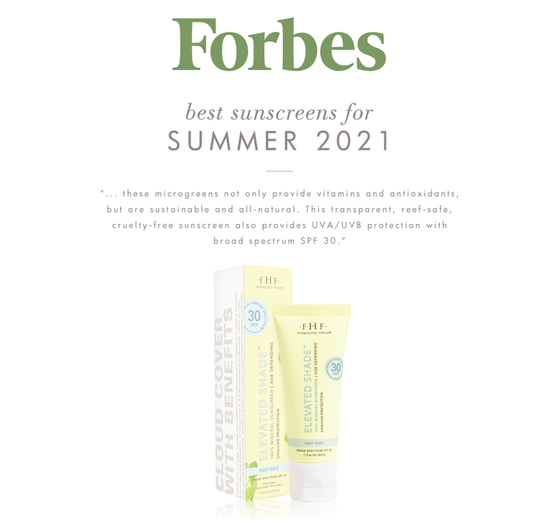 Elevated Shade® Age-Defending 100% Mineral Sunscreen | Farmhouse Fresh