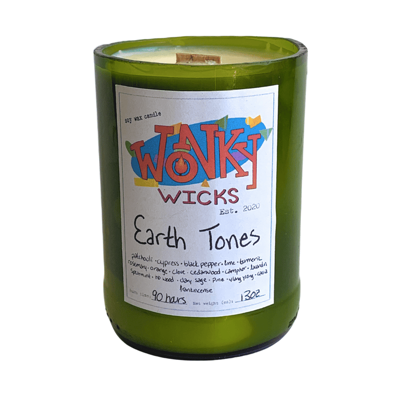Earth Tones Soy Wax Candle | Wonky Wicks